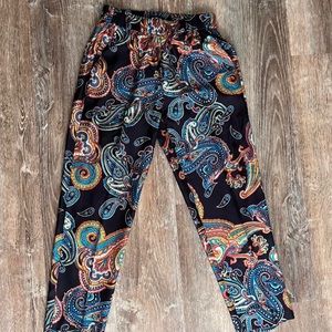 satin funky j crew pants!